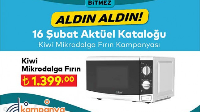 A101 Kiwi mikrodalga fırın kampanyası