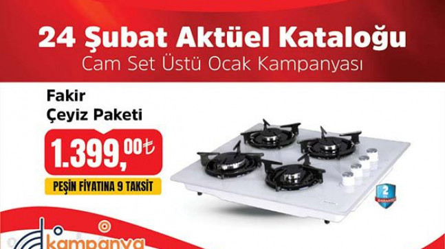 Bim market cam set üstü ocak kampanyası