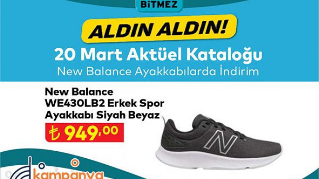A101 New Balance ayakkabılarda indirim