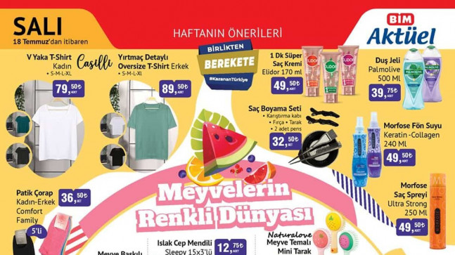BİM 18 TEMMUZ 2023 KATALOĞU