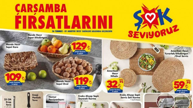 ŞOK 26 TEMMUZ 2023 KATALOĞU