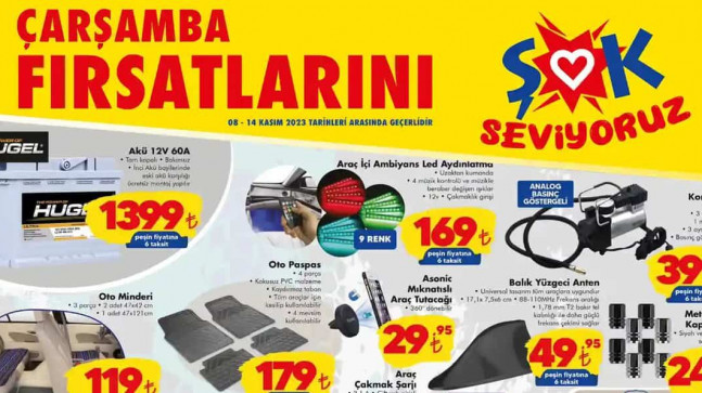 ŞOK 8 KASIM 2023 KATALOĞU
