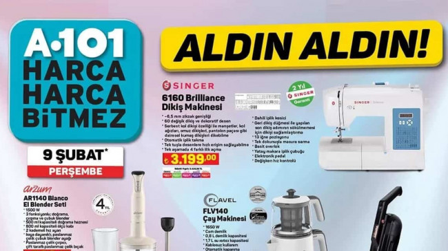 A101 9 ŞUBAT 2023 KATALOĞU