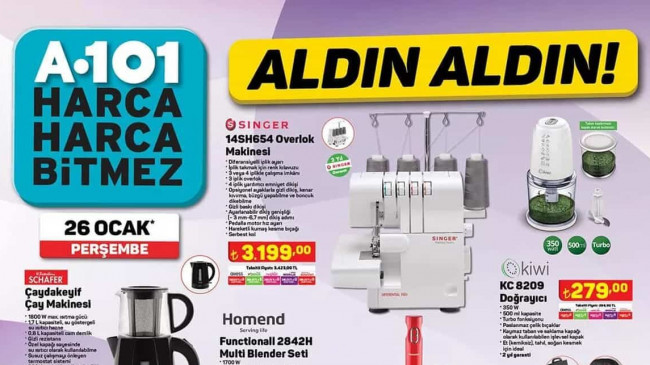 A101 26 OCAK 2023 KATALOĞU