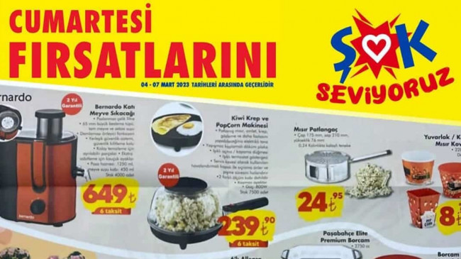 ŞOK 4 MART 2023 KATALOĞU