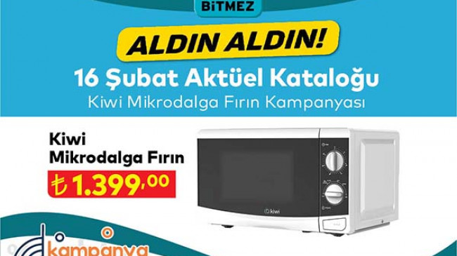 A101 Kiwi mikrodalga fırın kampanyası