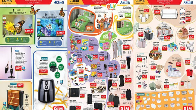 Bim 3 Mart 2023 Kataloğu Aktüel Ürünleri