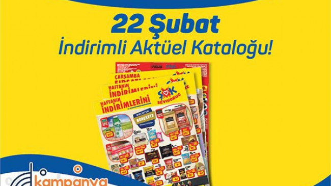 Şok market 22 Şubat aktüel kataloğu