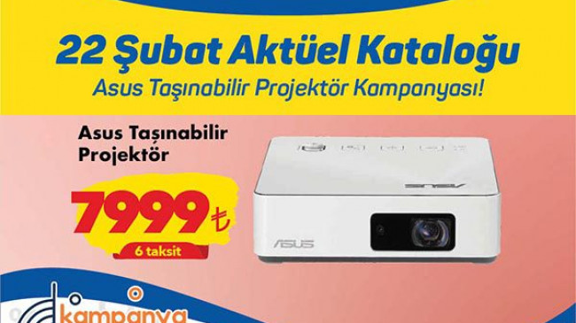 Şok market Asus monitör kampanyası