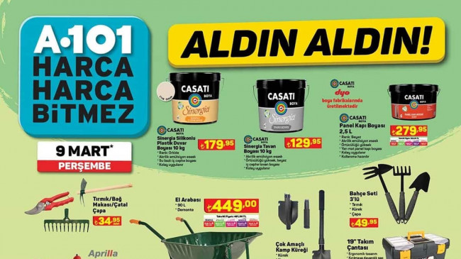 A101 9 MART 2023 KATALOĞU