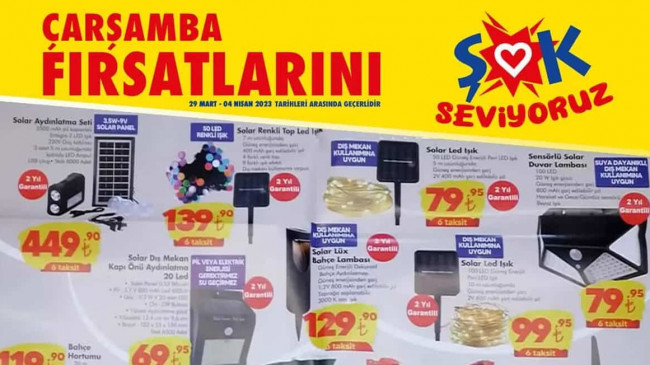ŞOK 29 MART 2023 KATALOĞU