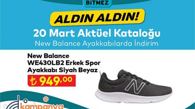 A101 New Balance ayakkabılarda indirim