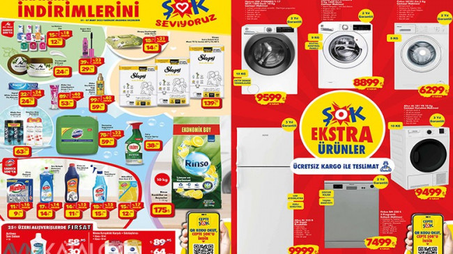 Şok 1 Mart 2023 Kataloğu Aktüel Ürünleri