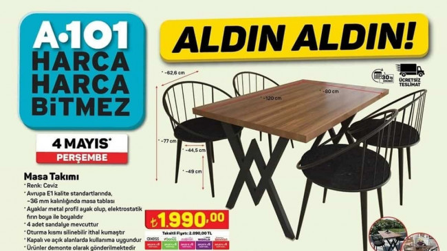 A101 4 MAYIS 2023 KATALOĞU