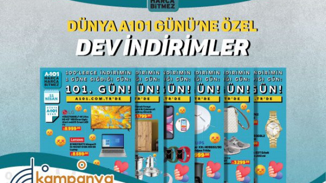 Dünya A101 Günü’ne özel dev indirimler