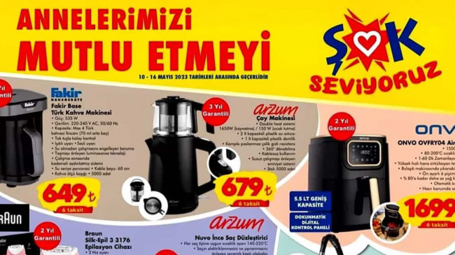 ŞOK 10 MAYIS 2023 KATALOĞU