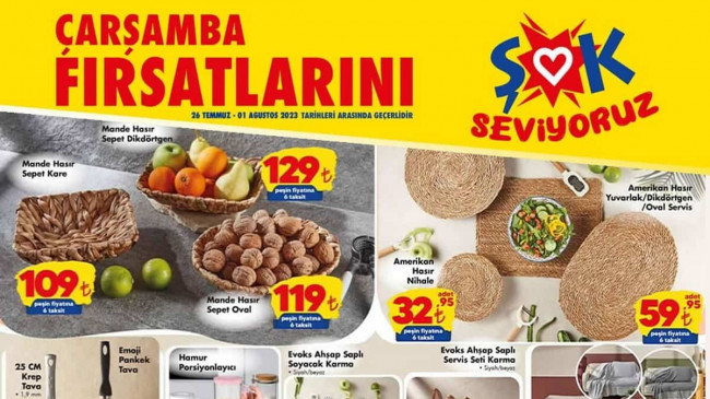 ŞOK 26 TEMMUZ 2023 KATALOĞU