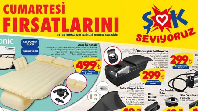 ŞOK 22 TEMMUZ 2023 KATALOĞU