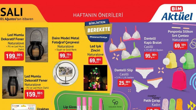 BİM 1 AĞUSTOS 2023 KATALOĞU