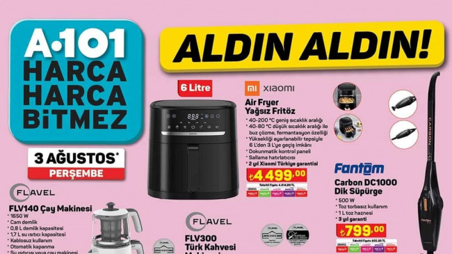 A101 3 AĞUSTOS 2023 KATALOĞU