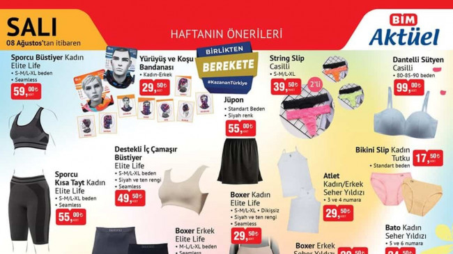 BİM 8 AĞUSTOS 2023 KATALOĞU