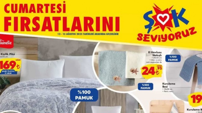 ŞOK 12 AĞUSTOS 2023 KATALOĞU
