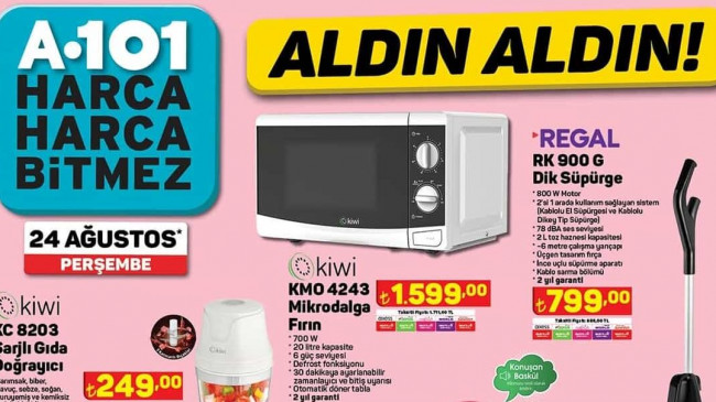 A101 24 AĞUSTOS 2023 KATALOĞU