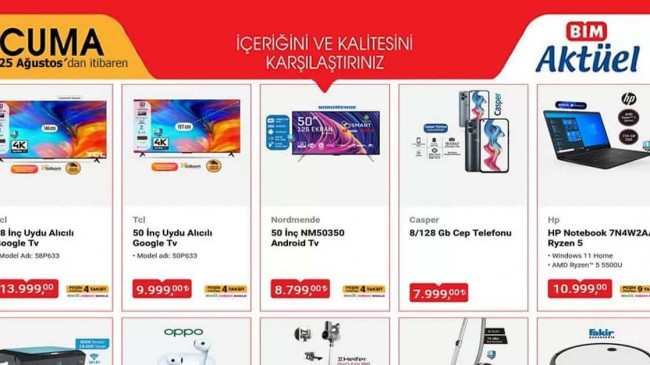 BİM 25 AĞUSTOS 2023 KATALOĞU