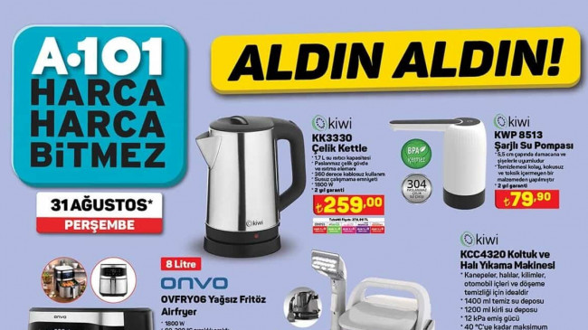 A101 31 AĞUSTOS 2023 KATALOĞU