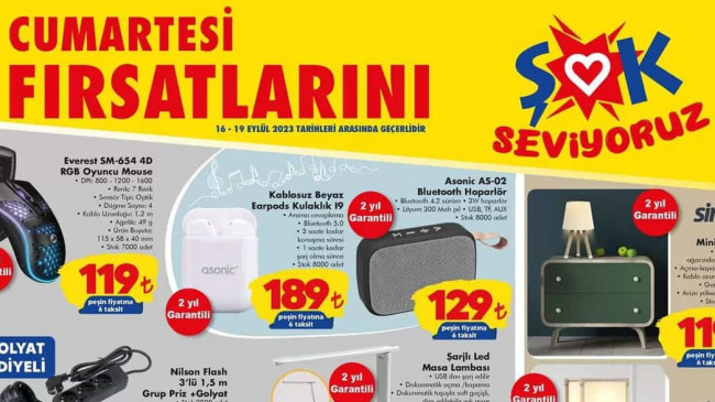ŞOK 16 EYLÜL 2023 KATALOĞU