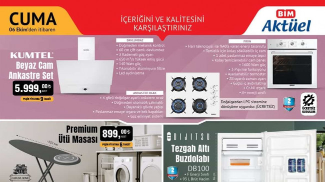 BİM 6 EKİM 2023 KATALOĞU
