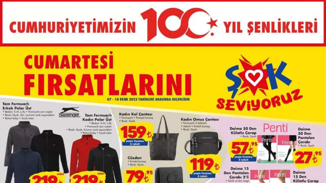 ŞOK 7 EKİM 2023 KATALOĞU