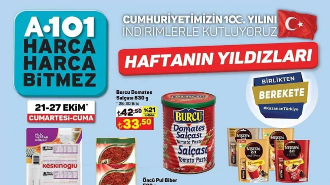 A101 21 EKİM 2023 KATALOĞU