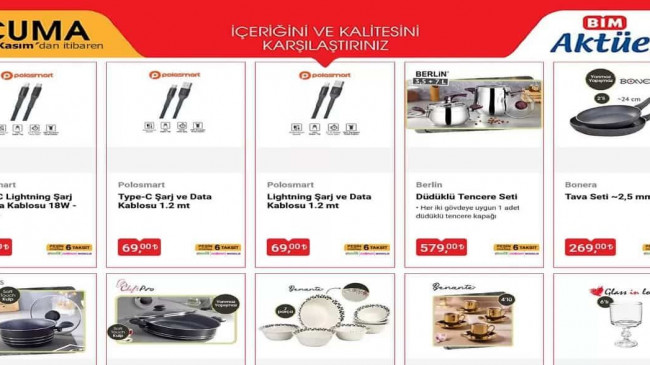 BİM 3 KASIM 2023 KATALOĞU