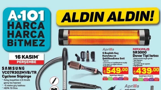 A101 16 KASIM 2023 KATALOĞU