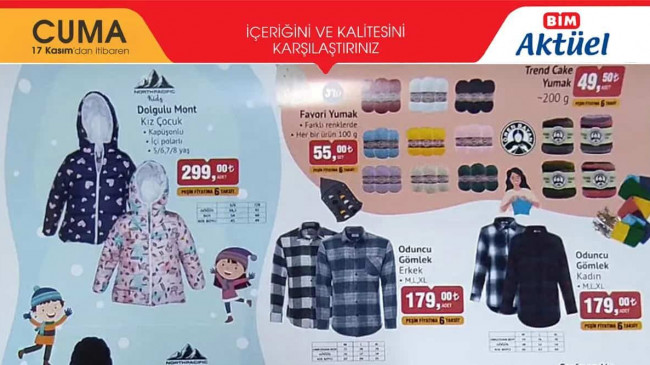 BİM 17 KASIM 2023 KATALOĞU