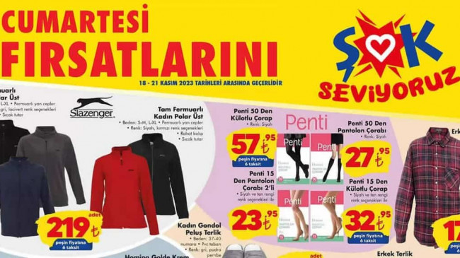 ŞOK 18 KASIM 2023 KATALOĞU