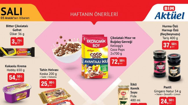 BİM 5 ARALIK 2023 KATALOĞU