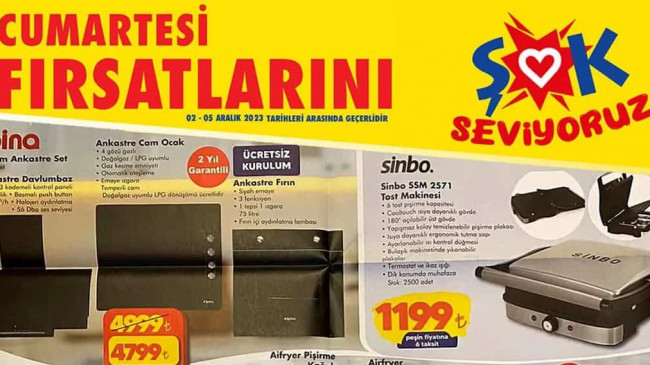 ŞOK 2 ARALIK 2023 KATALOĞU